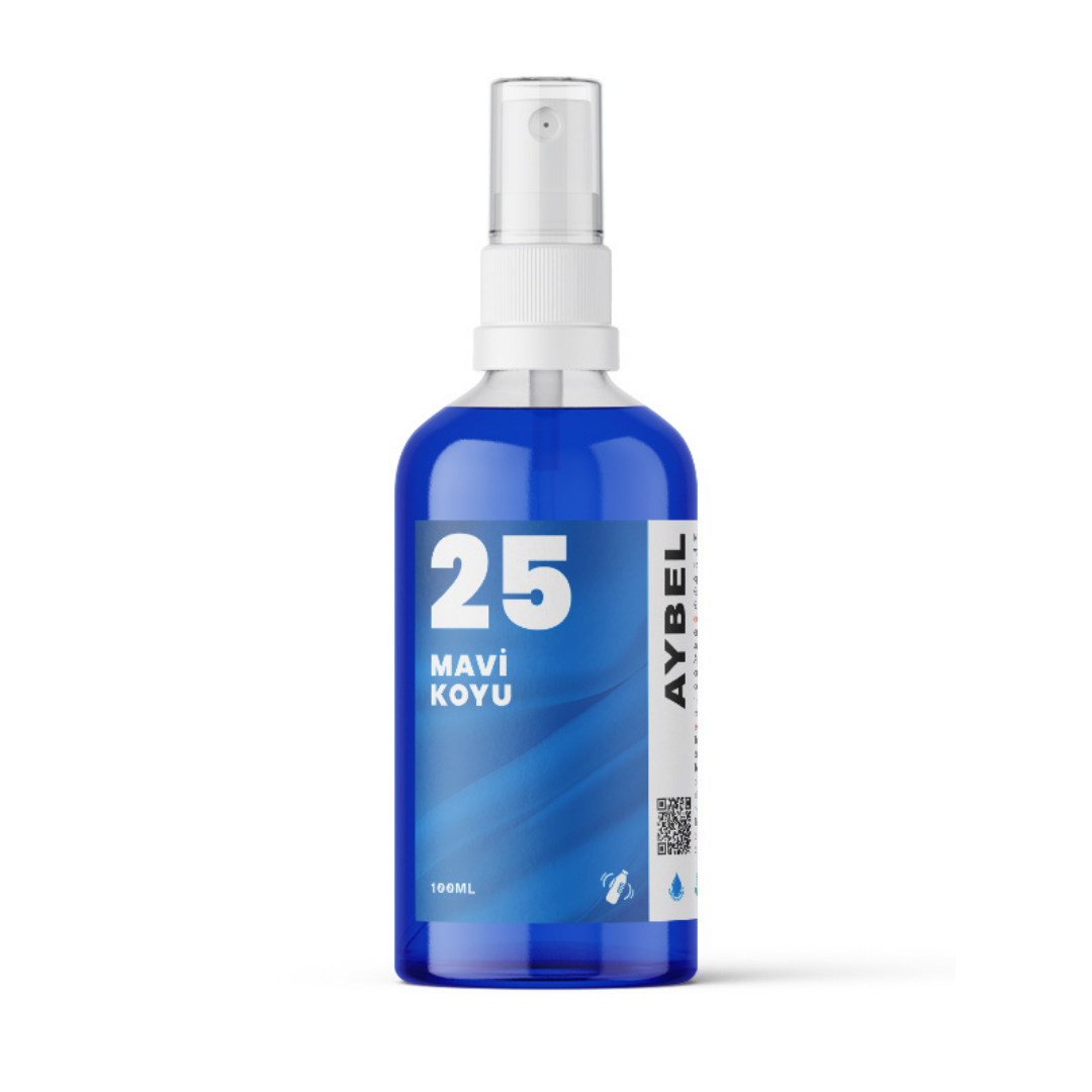 Himmelblaues Textilfarbspray