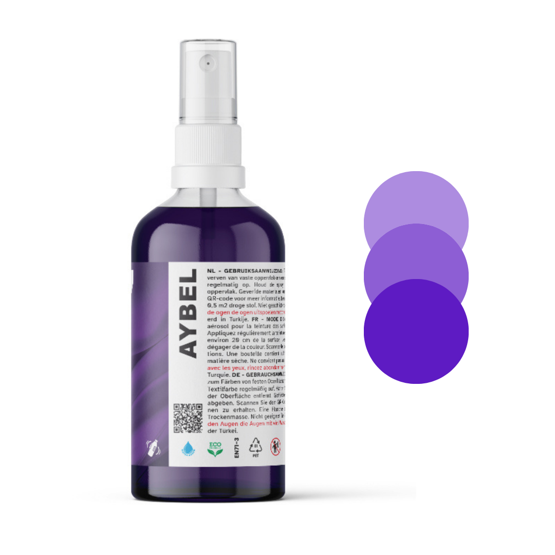 Dunkelviolettes Textilfarbspray
