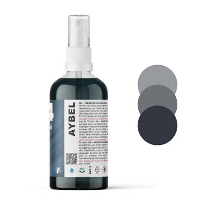 Anthrazitfarbenes Textilfarbspray